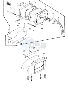 KZ 1300 B [B2] drawing HEADLIGHT