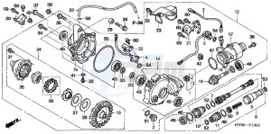 TRX680FAC drawing FRONT FINAL GEAR