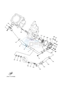 YFM700FWAD YFM70GPLJ GRIZZLY 700 EPS (B1AS) drawing WATER PUMP