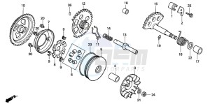 NH80MD drawing DRIVE FACE/KICK STARTER