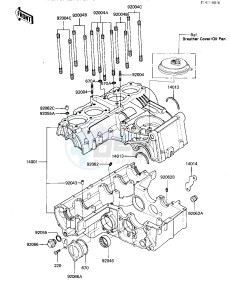 KZ 550 D [GPZ] (D1) [GPZ] drawing CRANKCASE