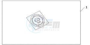 CBR1000RRC drawing FUEL FILLER PAD