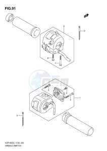 VZR1800 (E2) INTRUDER drawing HANDLE SWITCH (VZR1800UFL1 E19)