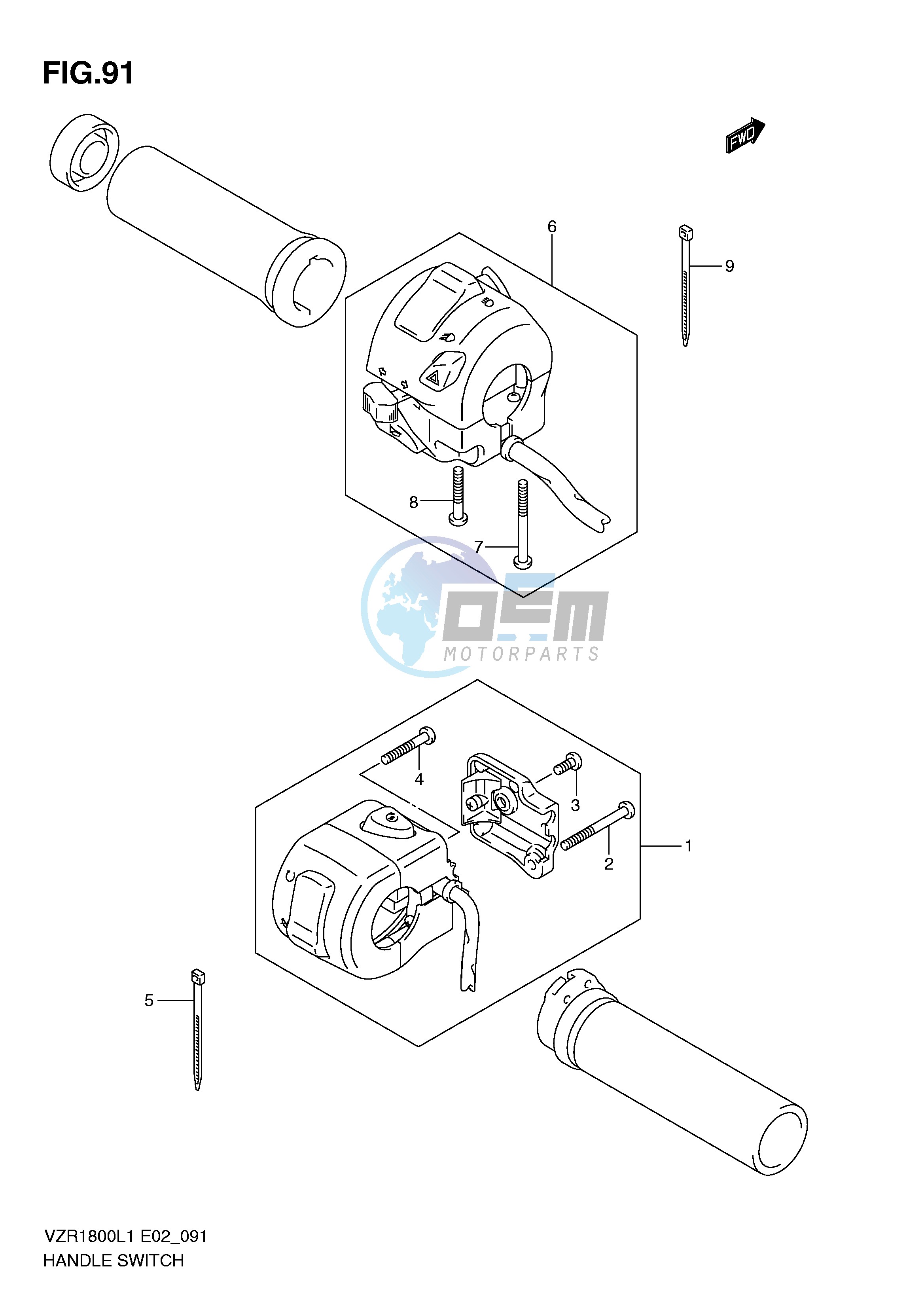 HANDLE SWITCH (VZR1800UFL1 E19)