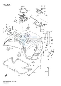 GSX1300BK (E2) drawing FUEL TANK (MODEL L0)