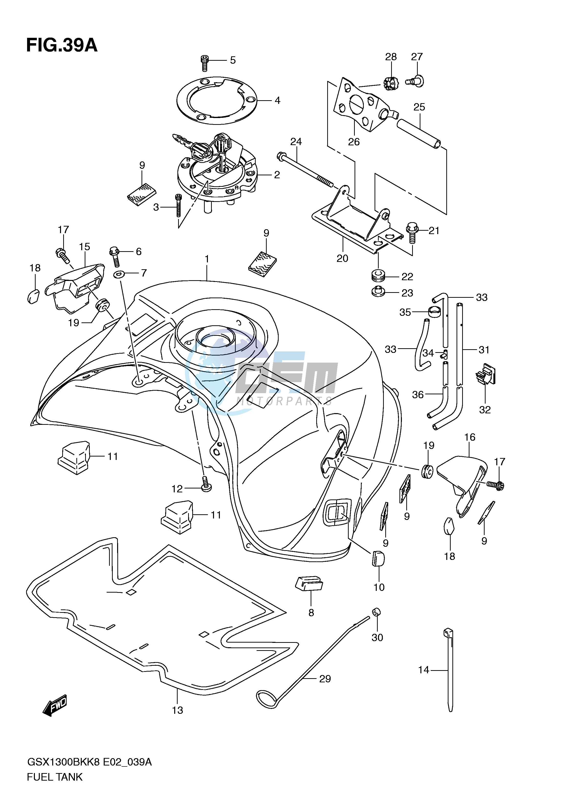 FUEL TANK (MODEL L0)