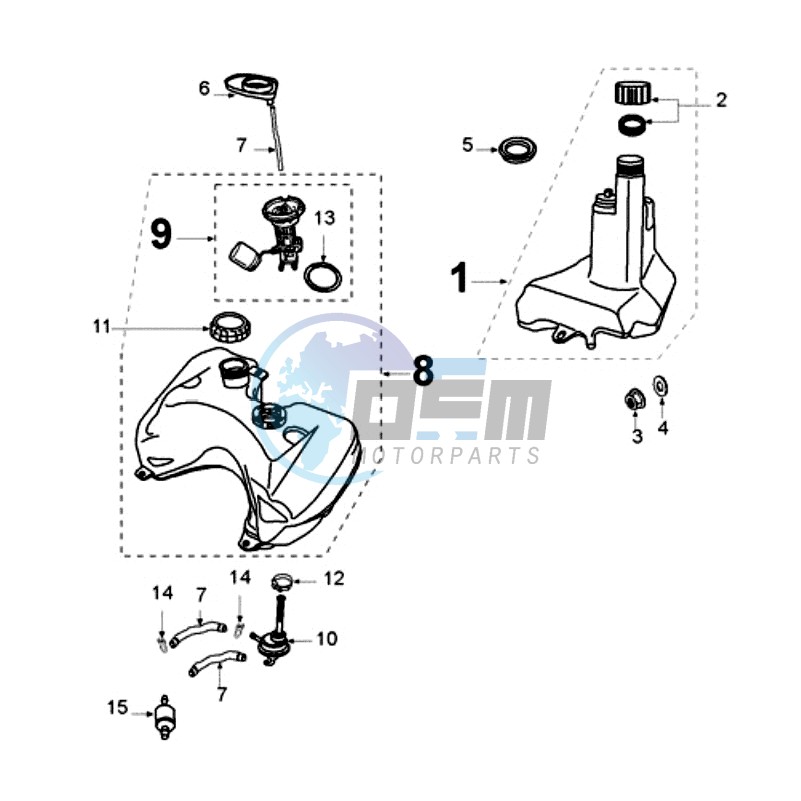 TANK AND FUEL PUMP