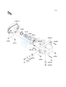 KVF 700 A [PRAIRIE 700 4X4] (A1-A2) [PRAIRIE 700 4X4] drawing HEADLIGHT-- S- -