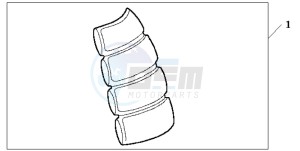 XL600V TRANSALP drawing TANK PAD 2