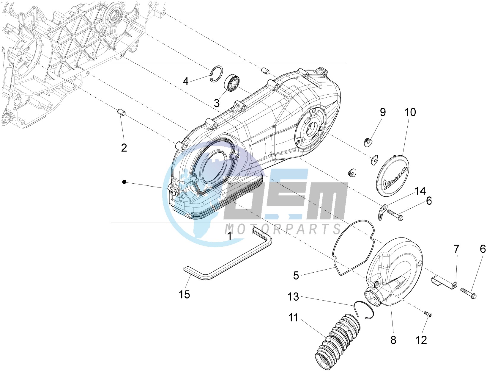 Crankcase cover - Crankcase cooling