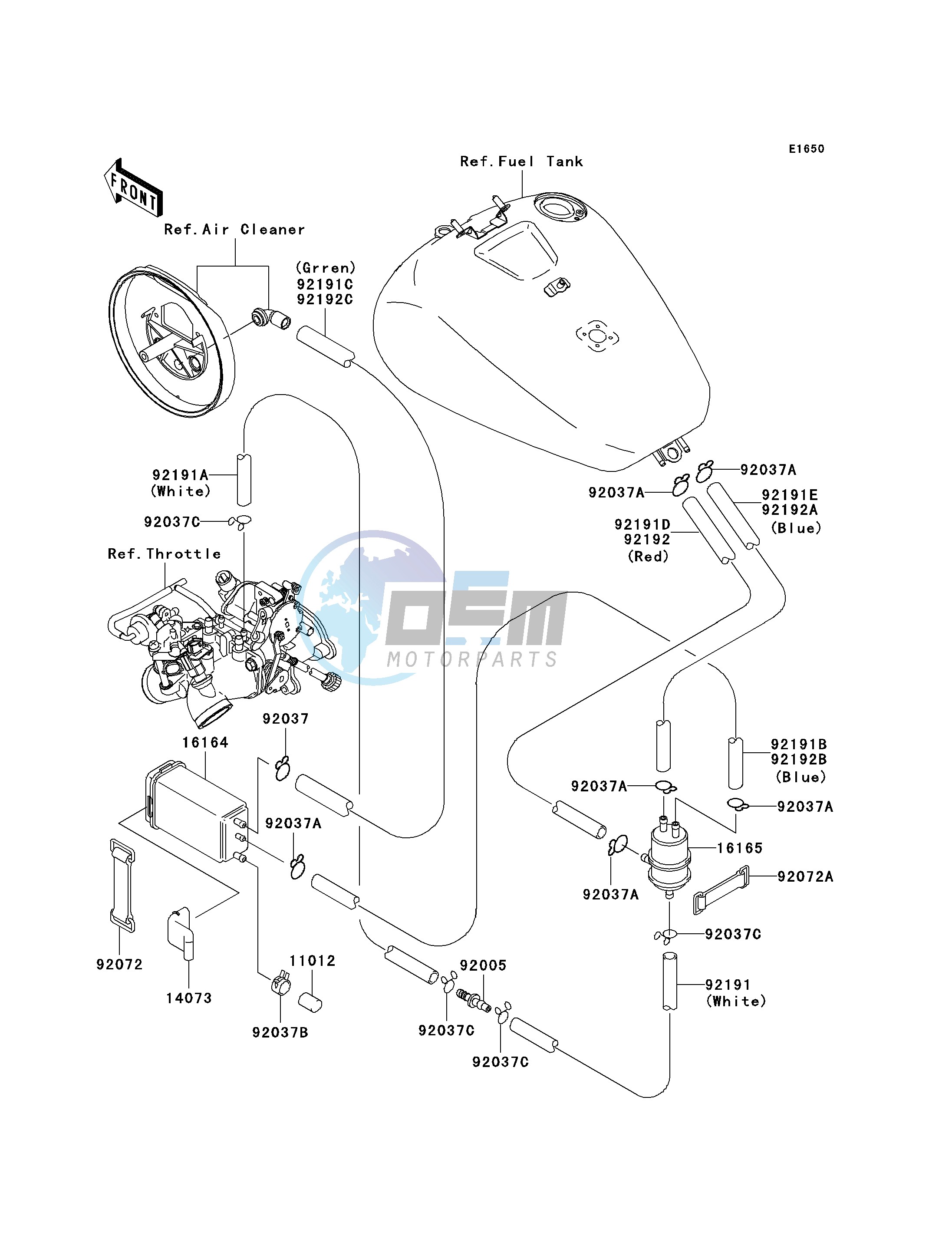 FUEL EVAPORATIVE SYSTEM-- CA- -