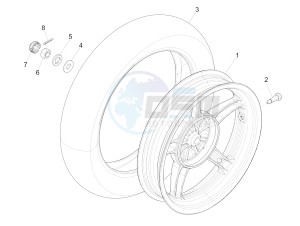 Liberty 125 4t Delivery e3 Single drawing Rear wheel