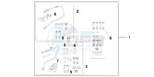 CBF1000FC CBF1000F E drawing PANNIER STAY SET