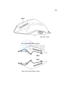 Z1000 ZR1000B7F FR GB XX (EU ME A(FRICA) drawing Decals(Black)(Blue)