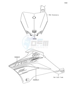 KLX110 KLX110CFF EU drawing Decals