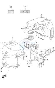 DF 200AP drawing Silencer/Ring Gear Cover