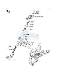 Z750 ABS ZR750MBF FR GB XX (EU ME A(FRICA) drawing Frame