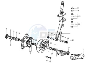 LX 2T 50 drawing Front suspension