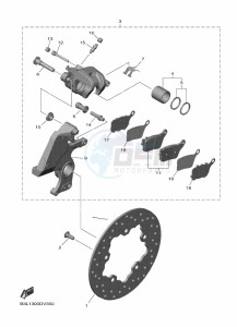 YZF1000D YZF-R1M (B4SD) drawing REAR BRAKE CALIPER