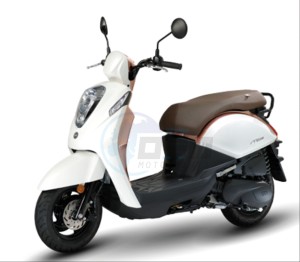 MIO 115 L7 drawing .COLOR INFO  0-2  WHITE/BROWN (WH-058P/R-488S)