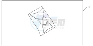 CBR1000RR9 Australia - (U / SPC) drawing TANK PAD HONDA WING LOGO