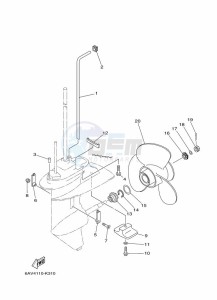 FT9-9LEL drawing LOWER-CASING-x-DRIVE-2