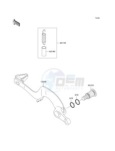 KX 250 R [KX250] (R1) R1 drawing BRAKE PEDAL