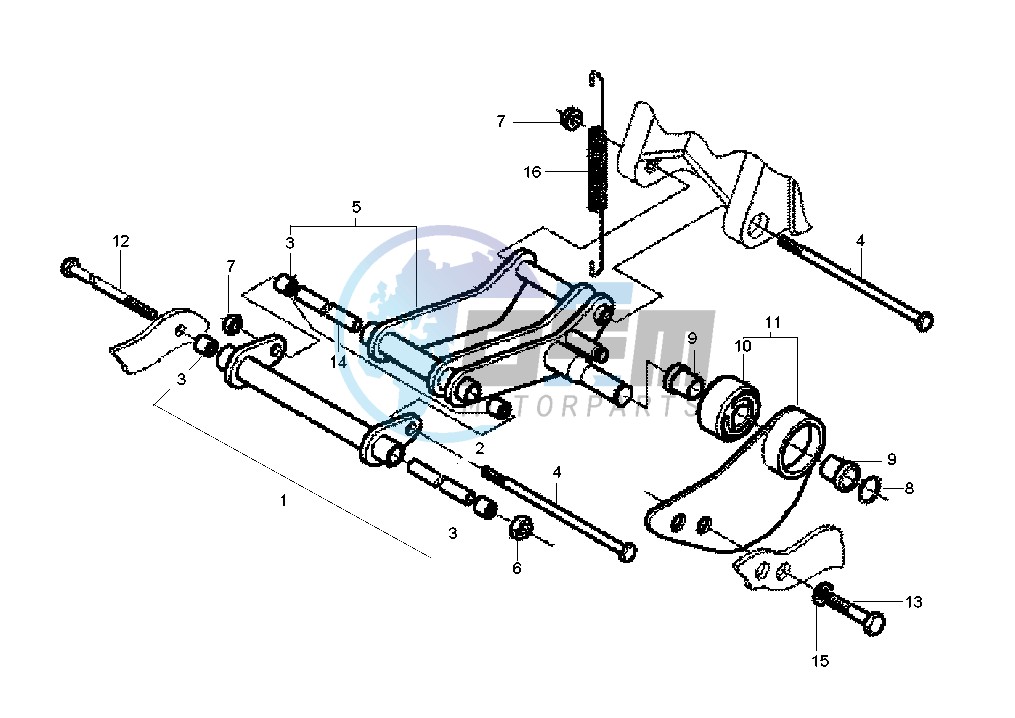 Swinging arm