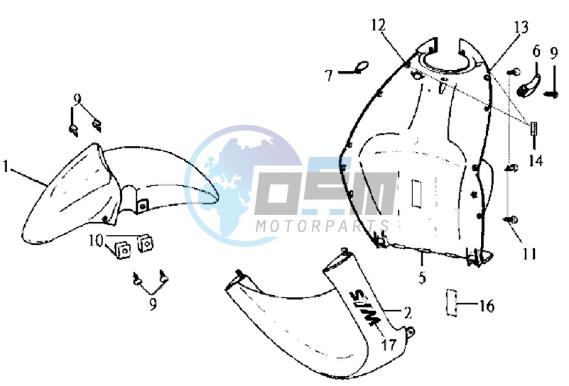 FR PLATE / FRONT FENDER