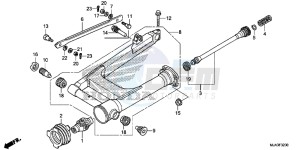 VT750CSD Shadow - VT750CS-D 2ED - (2ED) drawing SWINGARM (VT750C/C2S/CA/CS)