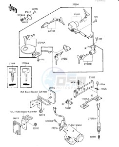 VN 1500 A [VULCAN 88] (A1-A5) [VULCAN 88] drawing IGNITION SWITCH