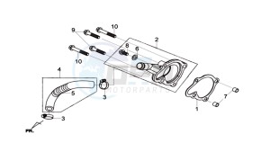 GTS 300i ABS drawing WATERPOMP COVER