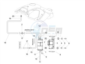 DORSODURO 900 E4 ABS (EMEA) drawing Fuel vapour recover system