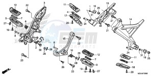 VFR1200X Europe Direct - (ED) drawing STEP