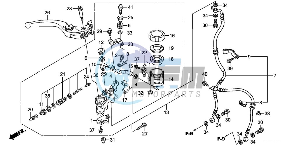 FR. BRAKE MASTER CYLINDER