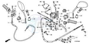 PES125R9 UK - (E / STC 2E) drawing HANDLE LEVER/SWITCH/CABLE