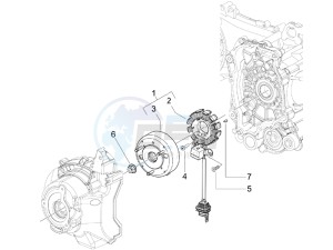 X Evo 125 Euro 3 (UK) drawing Flywheel magneto