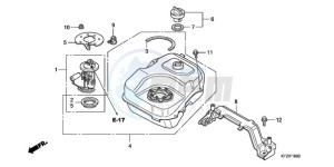 PES125R9 Europe Direct - (ED / STC) drawing FUEL TANK