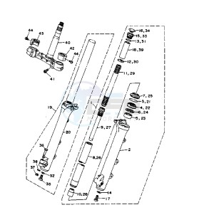 XV VIRAGO 11000 drawing FRONT FORK