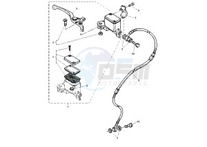 TT RE 600 drawing FRONT MASTER CYLINDER