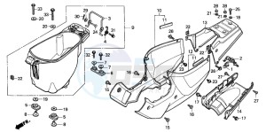 PK50SM drawing LUGGAGE BOX/BODY COVER