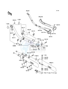 VN2000 VN2000A6F GB XX (EU ME A(FRICA) drawing Muffler(s)