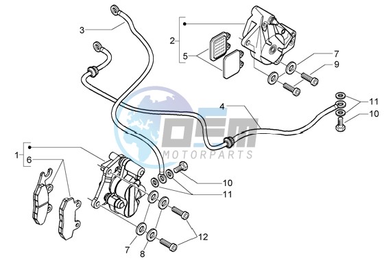 Brake calipers - Brake pipes