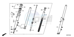 CBF1000T9 F / ABS CMF drawing FRONT FORK