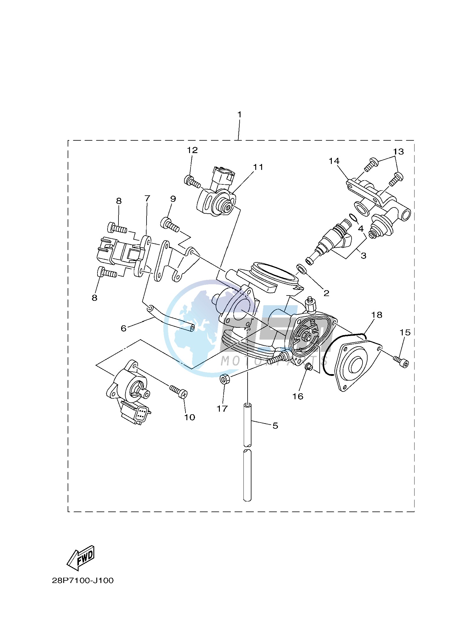 THROTTLE BODY ASSY 1