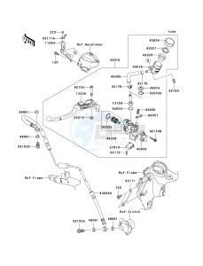 ZX 1400 A [NINJA ZX-14] (A6F-A7FA) A7F drawing CLUTCH MASTER CYLINDER