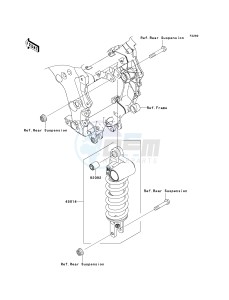 KRF 750 F [TERYX 750 4X4 NRA OUTDOORS] (F8F) C8F drawing SHOCK ABSORBER-- S- -