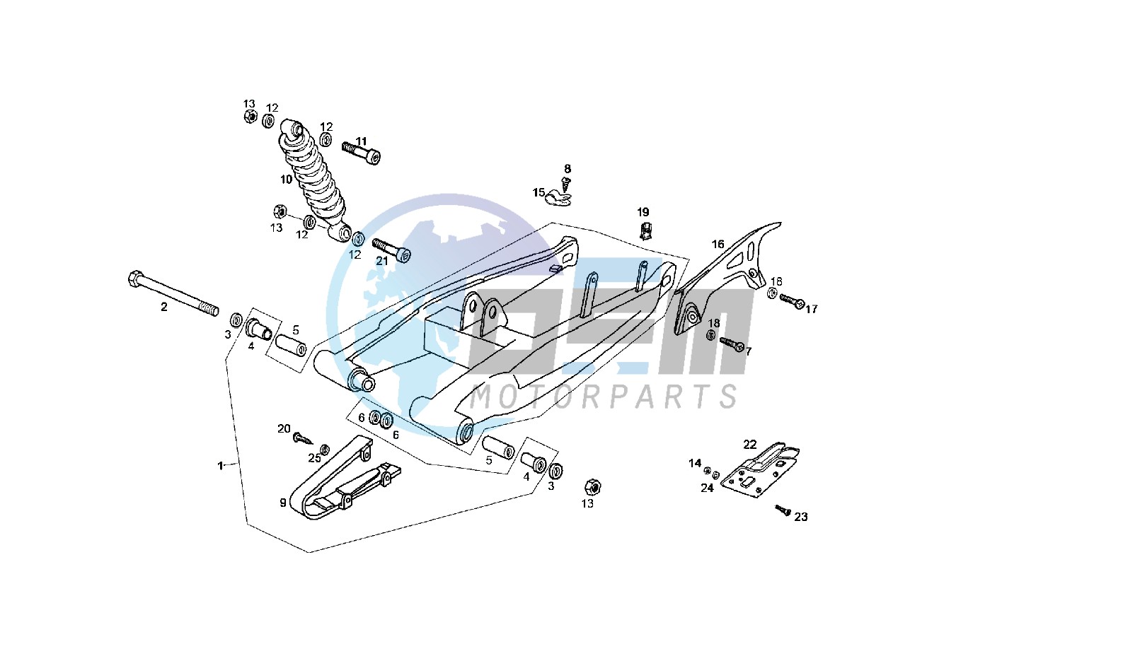 SWING ARM - SHOCK ABSORBER