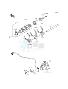 NINJA H2R ZX1000PFF EU drawing Gear Change Drum/Shift Fork(s)