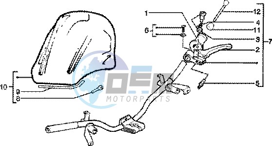 Handlebars component parts-fairing